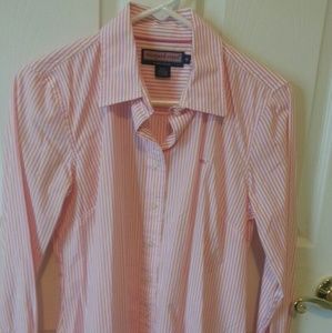 Vineyard Vines Stripe Button Down Blouse Sz M